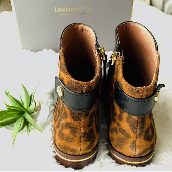 Louise et Cie Tangie Black / Leopard Bootie - Picture 5 of 8